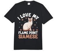 I Love My Flame Point Siamese Meezer Comfort Colors Adult Heavyweight T-Shirt