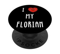 I Love My Florian Name Funny PopSockets Adhesive PopGrip