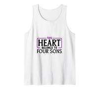 I Love My Four sons Tank Top