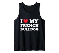 I Love My French Bulldog Funny Dog Lover Puppy Parent Tank Top