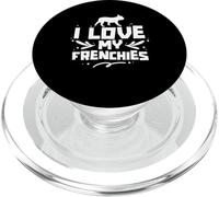 I Love My Frenchies Lover Owner French Bulldog Frenchie PopSockets PopGrip for MagSafe