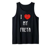 I Love My Freya Name Funny Tank Top