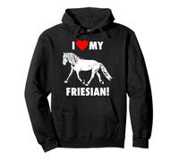 I Love My Friesian Horse Pullover Hoodie