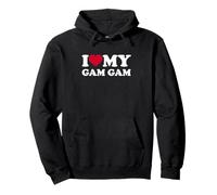 I Love My Gam-Gam Heart Family Grandma GamGam Pullover Hoodie