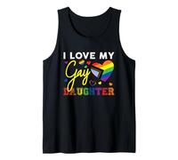 I Love My Gay Daughter LGBT Pride Mom Dad Tank Top