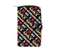 I Love My Gay Husband Womens Wallet Purses Coin Pouch RFID Wallets for Card Holder Money Organiser Bag