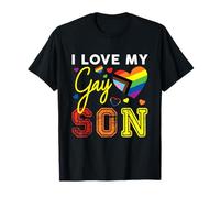 I Love My Gay Son LGBT Pride Mom Dad T-Shirt
