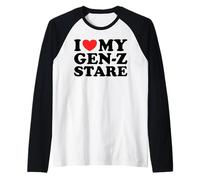 I Love My Gen-Z Stare - Funny Sarcastic Viral Meme Humor Pun Raglan Baseball Tee