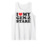 I Love My Gen-Z Stare - Funny Sarcastic Viral Meme Humor Pun Tank Top