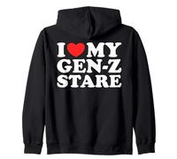 I Love My Gen-Z Stare - Funny Sarcastic Viral Meme Humor Pun Zip Hoodie