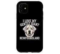 I Love My Gentle Giant Newfoundland Dog Lover Pet Owner Case for iPhone 11
