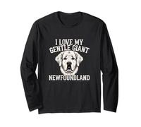 I Love My Gentle Giant Newfoundland Dog Lover Pet Owner Long Sleeve T-Shirt