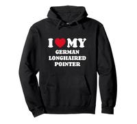 I Love My German Longhaired Pointer Deutsch Langhaar Pullover Hoodie