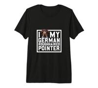 I Love My German Roughhaired Pointer Premium T-Shirt