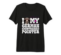 I Love My German Shorthaired Pointer Premium T-Shirt
