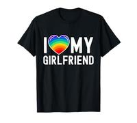 I Love My Gf Rainbow Heart T-Shirt