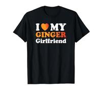 I Love My Ginger Girlfriend T-Shirt, Men, Black, Large