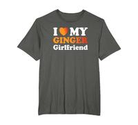 I Love My Ginger Girlfriend T-Shirt, Men's Big and Tall, Asphalt Grey, 6X Tall