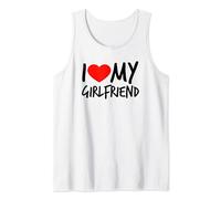 I Love My Girlfriend Cute Fun Heart Relationship Gift Tank Top