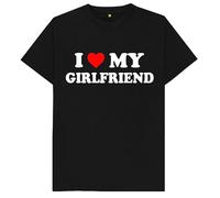 I Love My Girlfriend Soulmates Gift Kids Womens Mens T Shirt 12-13 Black