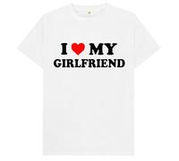 I Love My Girlfriend Soulmates Gift Kids Womens Mens T Shirt 12-13 White