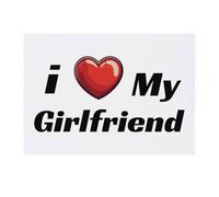 'I Love My Girlfriend' Temporary Tattoo - Water Resistant, Skin-Safe, Non-Toxic Transfer (TO00082597)