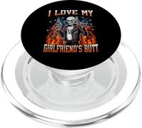I Love My Girlfriend's Butt Funny Skeleton Meme Bootleg PopSockets PopGrip for MagSafe
