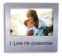I Love My Godmother Photo Frame - Gift For Godmother - God Mother Gift Idea - Christening Keepsake Present for God Mother Picture - 5 x 3.5 inch