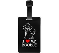I Love My Goldendoodle Luggage Tag List, Travel Backpack Quick Identification