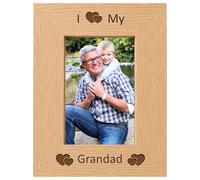 I Love My Grandad 6x4 Oak Effect Photo Picture Frame Keepsake Gift