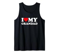 I Love My Grandad Heart Grandpa Family Tank Top