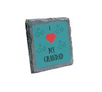 I Love My Grandad Slate Coaster - A Thoughtful Gift for Grandfathers (slco-kf25-lovegdadkvd)