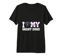 I Love My Great Dane Premium T-Shirt