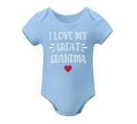 I Love My Great Grandma Baby Clothes Boy Girl Loves Me To Be Grandmas Bodysuits Girls Romper Sky Blue-style 6months