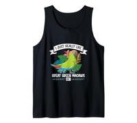I love my Great Green Macaw Tank Top