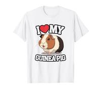 I Love My Guinea Pig Cute Pet Rodent Lover Piggie Wheek T-Shirt