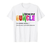 I Love My Guncle Definition Rainbow Pride Like An Uncle T-Shirt