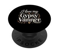 I Love My Gypsy Vanner Equestrian Gypsy Horse Lover PopSockets Adhesive PopGrip