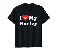 I Love My Harley Dog Owner Pet Dog Lover Value Graphic T-Shirt