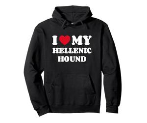 I Love My Hellenic Hound Hellinikos Ichnilatis Pullover Hoodie