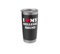 I Love My Hellenic Hound Hellinikos Ichnilatis Stainless Steel Insulated Tumbler