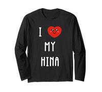I Love My Hina Name Funny Long Sleeve T-Shirt