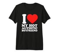 I Love My Hot Autistic Girlfriend Autism Awareness Premium T-Shirt