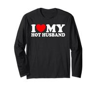 I Love My Hot Husband Funny Romantic Couples Matching Set Long Sleeve T-Shirt