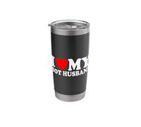 I Love My Hot Husband Funny Romantic Couples Matching Set Stainless Steel Insulated Tumbler