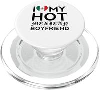 I Love My Hot Mexican Boyfriend Husband Funny Chicano Latino PopSockets PopGrip for MagSafe