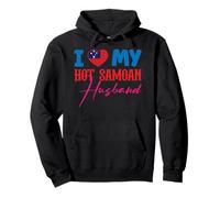 I Love My Hot Samoan Husband Samoa Roots Flag Pullover Hoodie