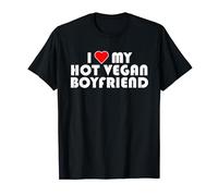 I Love My Hot Vegan Boyfriend Xmas, World Vegan Day, 2023 T-Shirt