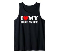 I Love My Hot Wife Heart Funny Romantic Couples Matching Set Tank Top