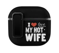 I Love My Hot Wife Slim Compatible with Airpods 4 Case Protective Hard Cover Skin